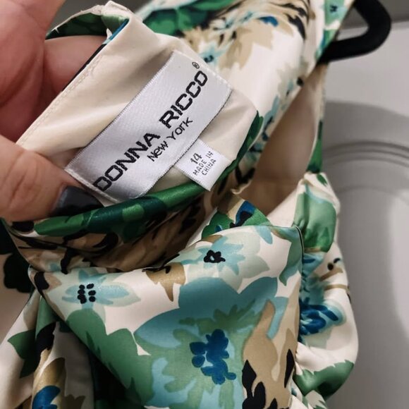 CLEARANCE ✨ Donna Ricco New York Floral Sweetheart Dress | Size 14 - Picture 3 of 3